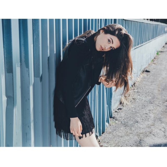 North Republic - Gorgeous black fringe mini skirt - Picture 1 of 9